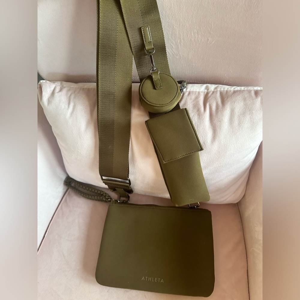 Athleta Olive Green Cross-body Bag
